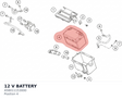 Diagram preview: 12 V BATTERY (A58011153000)