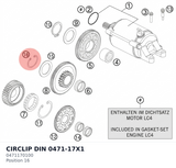 Diagram preview: CIRCLIP DIN 0471-17X1 (0471170100)