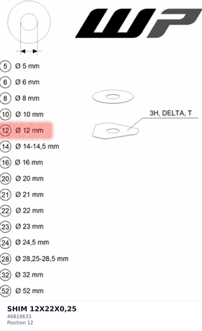 Diagram preview: SHIM 12X22X0,25 (46810633)