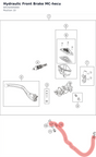 Diagram preview: Hydraulic Front Brake MC-hecu (64142005000)