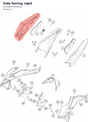 Diagram preview: Side fairing right (63508042000ABD)