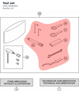 Diagram preview: Tool set (C90129099000)