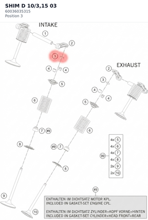 Diagram preview: SHIM D 10/3,15              03 (60036035315)