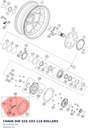 Diagram preview: CHAIN DID 525 VZ2 118 ROLLERS (61310265118)