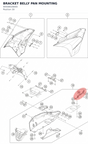 Diagram preview: BRACKET BELLY PAN MOUNTING (90508028000)