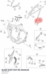 Diagram preview: BLIND RIVET NUT M6 KNURLED (79003002080)