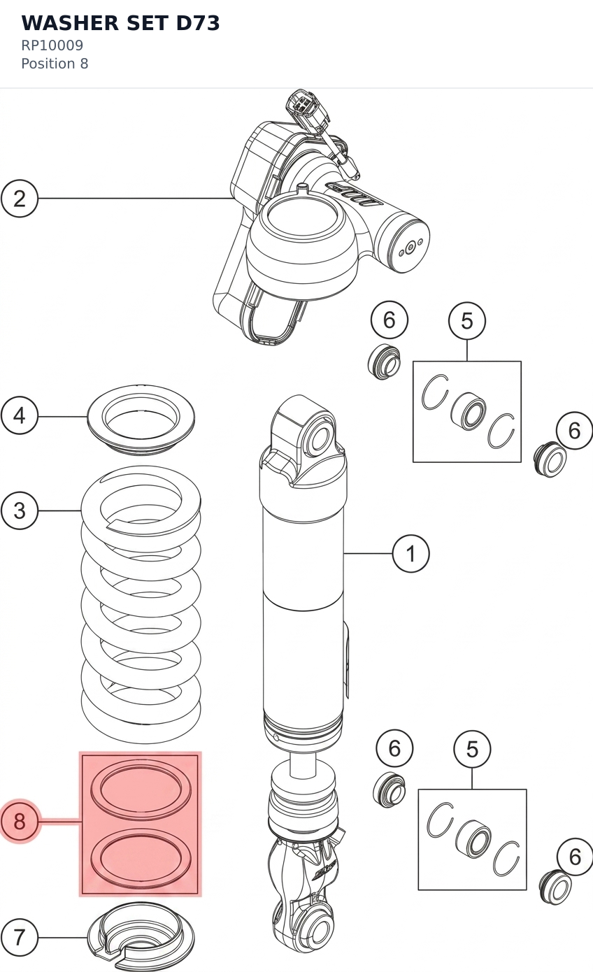 Diagram preview: WASHER SET D73 (RP10009)