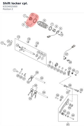 Diagram preview: Shift locker cpl. (63534015000)