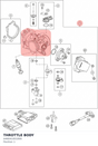 Diagram preview: THROTTLE BODY (A46041001000)