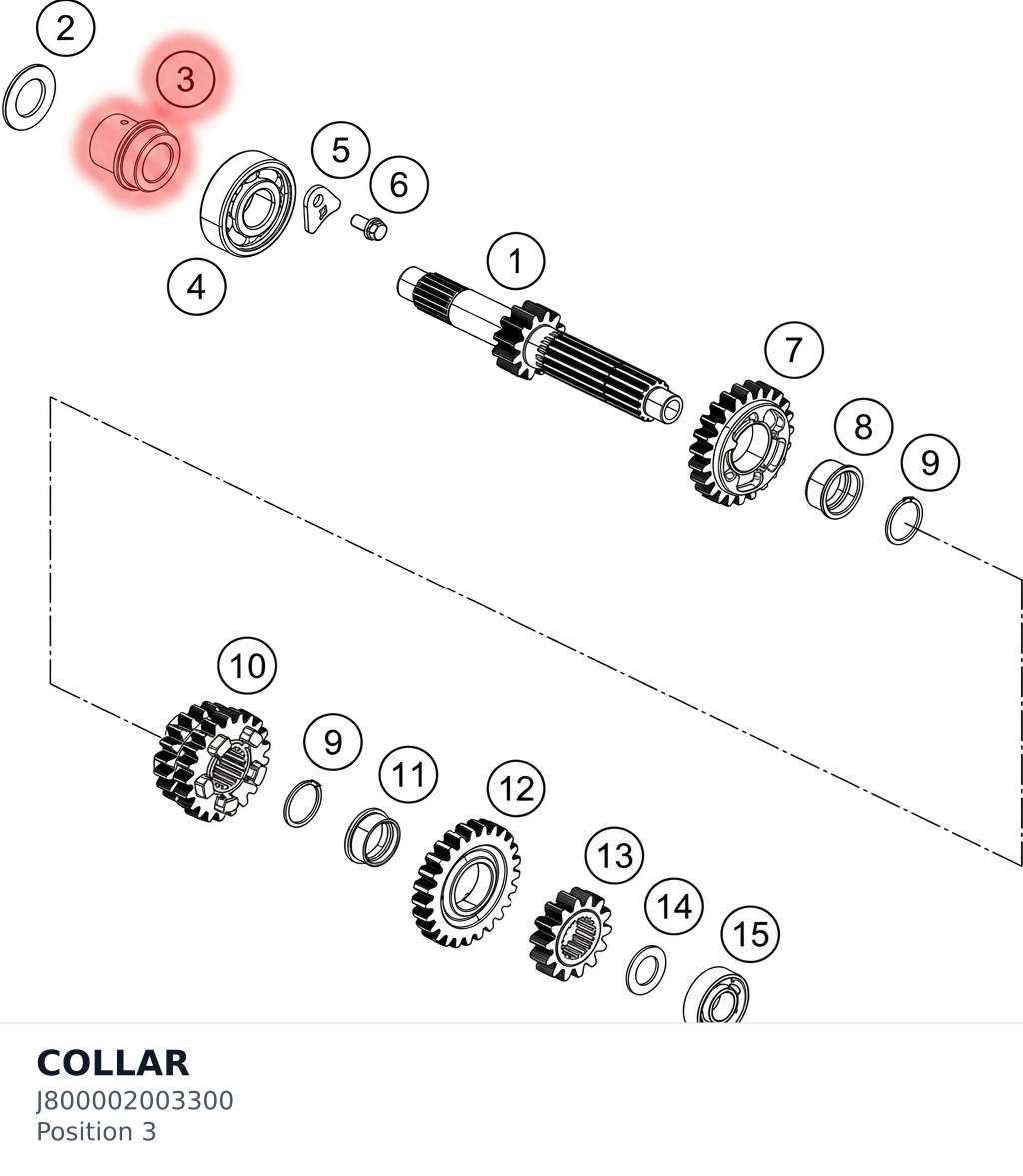 Diagram preview: COLLAR (J800002003300)