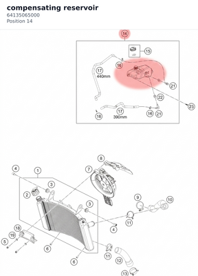 Diagram preview: compensating reservoir (64135065000)