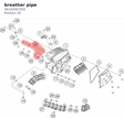 Diagram preview: breather pipe (96330087000)