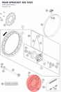 Diagram preview: REAR SPROCKET 48Z SX65 (A40510051048C1)