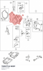 Diagram preview: THROTTLE BODY (A49041101000)