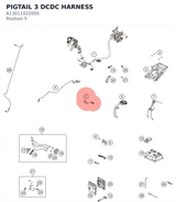 Diagram preview: PIGTAIL 3 DCDC HARNESS (A13011022000)