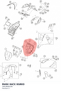 Diagram preview: MASK BACK BOARD (76014060100)