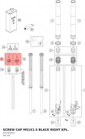 Diagram preview: SCREW CAP M51X1.5 BLACK RIGHT KPL. (43578240S)