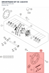 Diagram preview: DRIVETRAIN KIT XC 14Z/47Z (SPAA14U47CM118A)