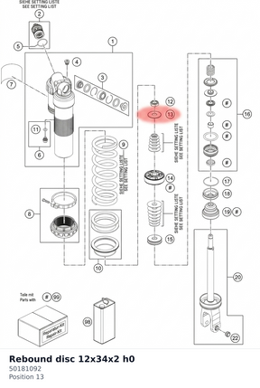 Diagram preview: Rebound disc 12x34x2 h0 (50181092)