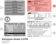 Diagram preview: Emissions sticker 5 KTM (LI22-619-6A)