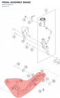 Diagram preview: PEDAL ASSEMBLY BRAKE (A60313050033)