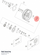 Diagram preview: Ball bearing (J410001701200)