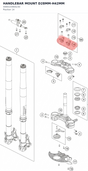 Diagram preview: HANDLEBAR MOUNT D28MM-H42MM (5940103904230)