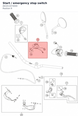 Diagram preview: Start / emergency stop switch (A61011074000)
