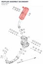 Diagram preview: MUFFLER ASSEMBLY SECONDARY (94505183000)