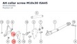 Diagram preview: AH collar screw M10x30 ISA45 (0035100309S)