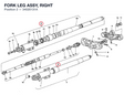 FORK LEG ASSY, RIGHT