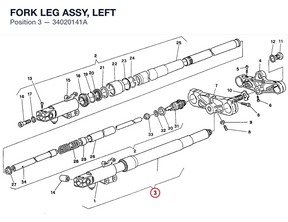 FORK LEG ASSY, LEFT