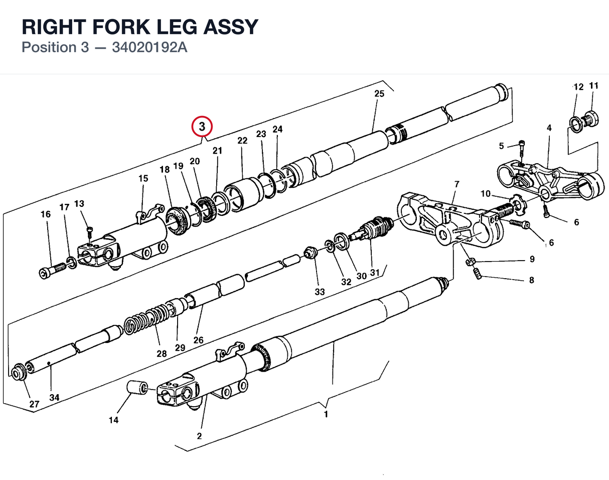 RIGHT FORK LEG ASSY