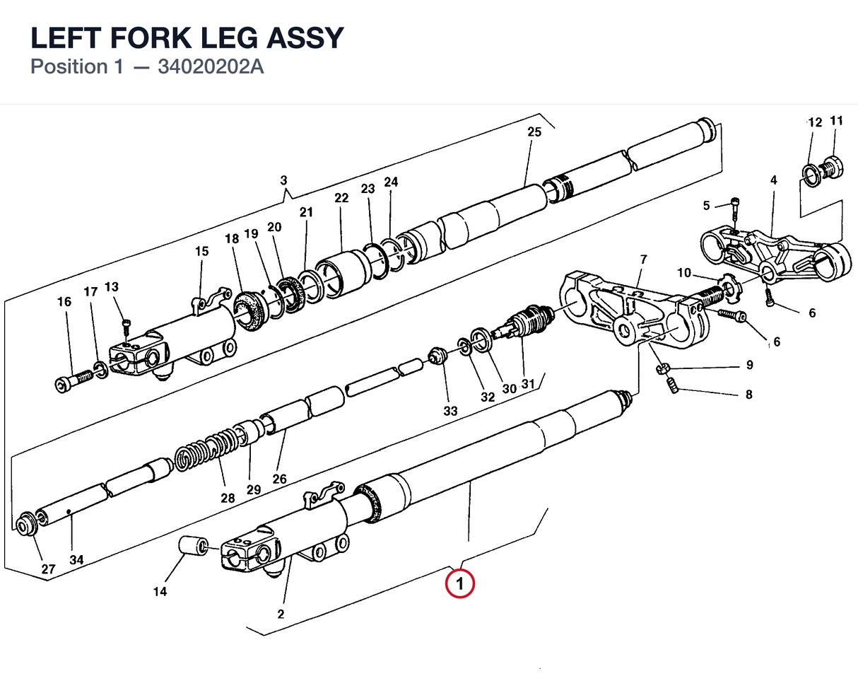 LEFT FORK LEG ASSY
