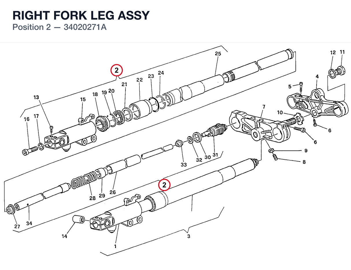 RIGHT FORK LEG ASSY