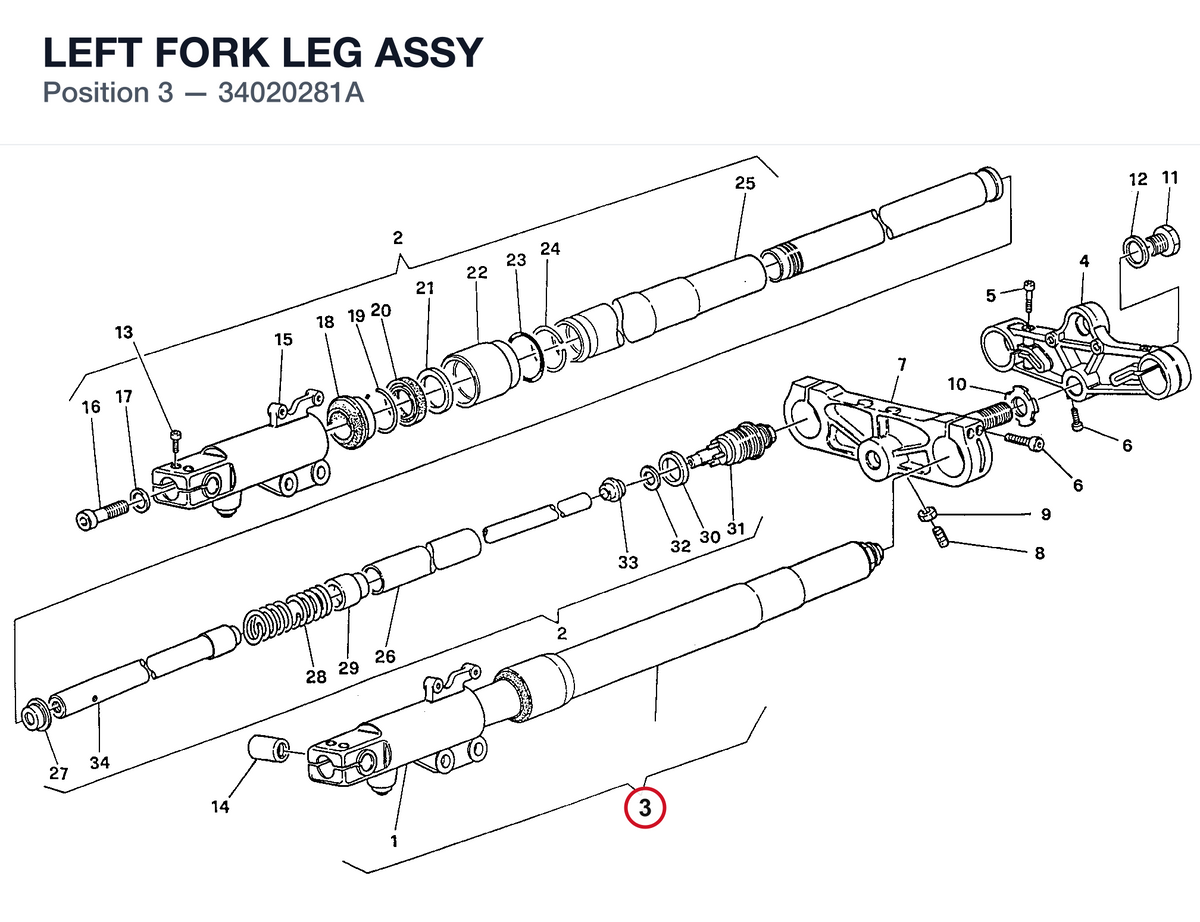 LEFT FORK LEG ASSY