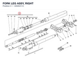 FORK LEG ASSY, RIGHT