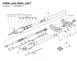 FORK LEG ASSY, LEFT