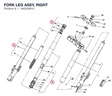 FORK LEG ASSY, RIGHT