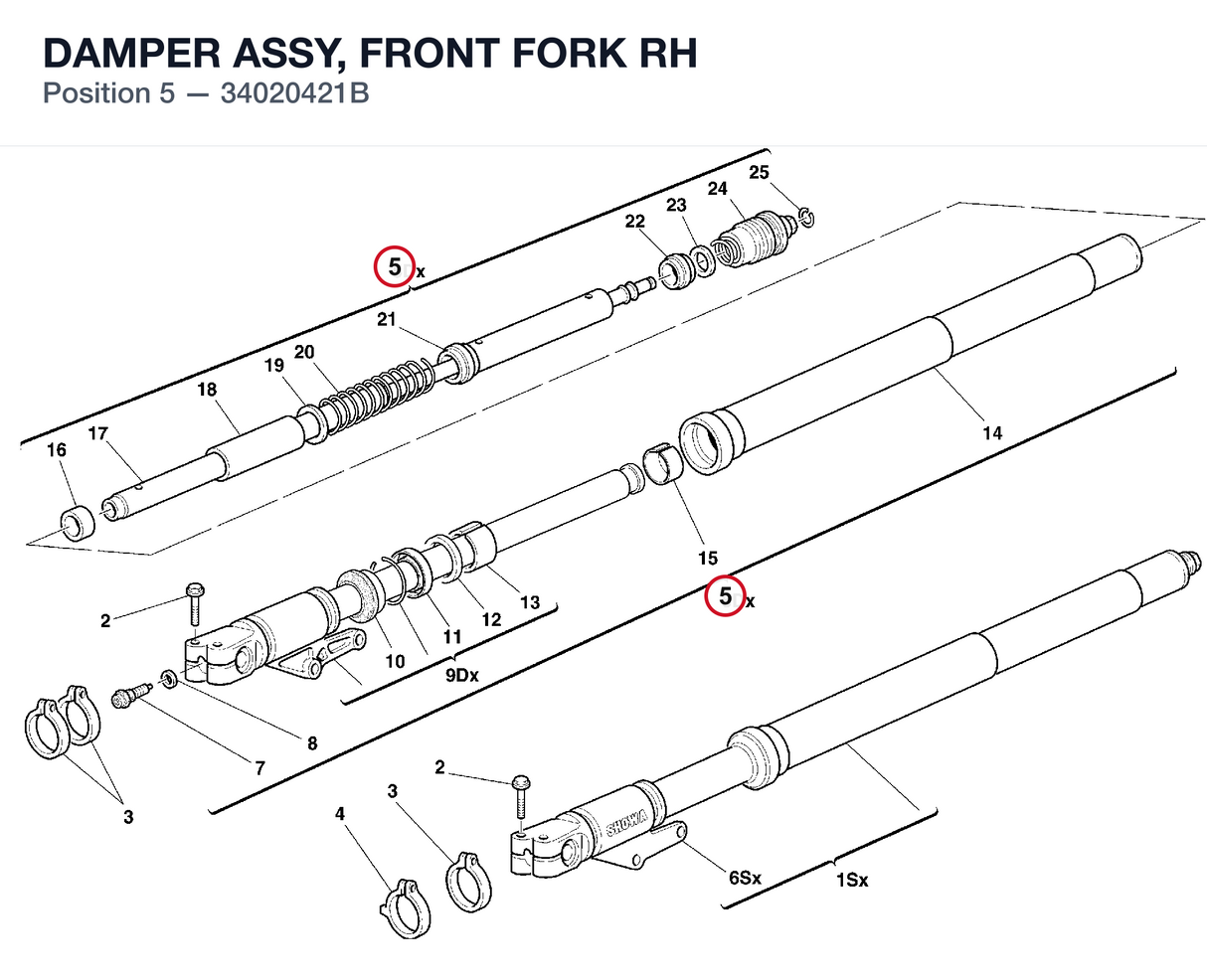 DAMPER ASSY, FRONT FORK RH