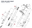 FORK LEG ASSY, RIGHT