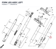 FORK LEG ASSY, LEFT