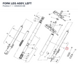 FORK LEG ASSY, LEFT