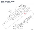 FORK LEG ASSY, RIGHT