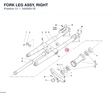 FORK LEG ASSY, RIGHT