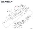 FORK LEG ASSY, LEFT