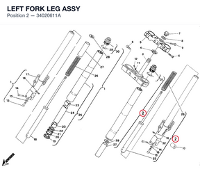 LEFT FORK LEG ASSY
