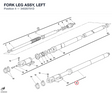 FORK LEG ASSY, LEFT