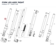 FORK LEG ASSY, RIGHT