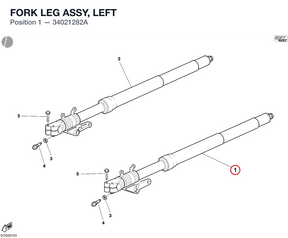 FORK LEG ASSY, LEFT